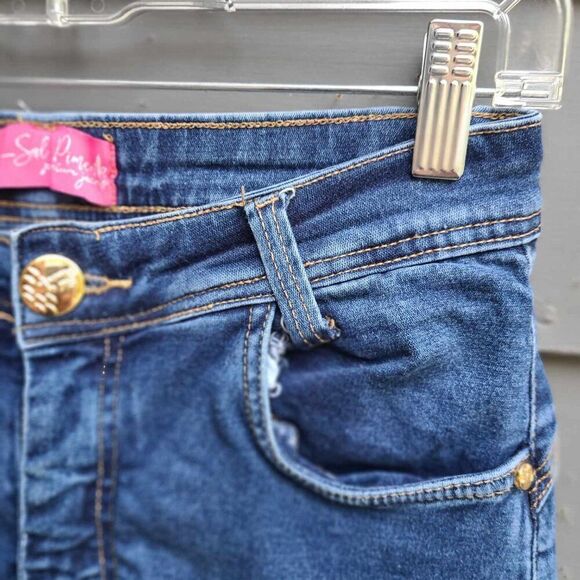 Sal E Pimenta Distressed Jeans Brazilian see measurements - Picture 7 of 11